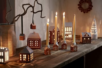 Gingerbread Christmas hanging 5 cm 2-pack - Brown - Kähler