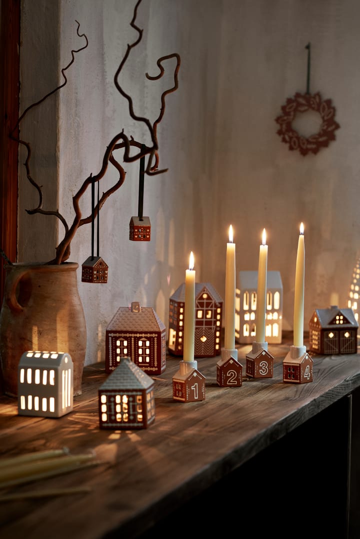 Gingerbread Christmas hanging 5 cm 2-pack, Brown Kähler