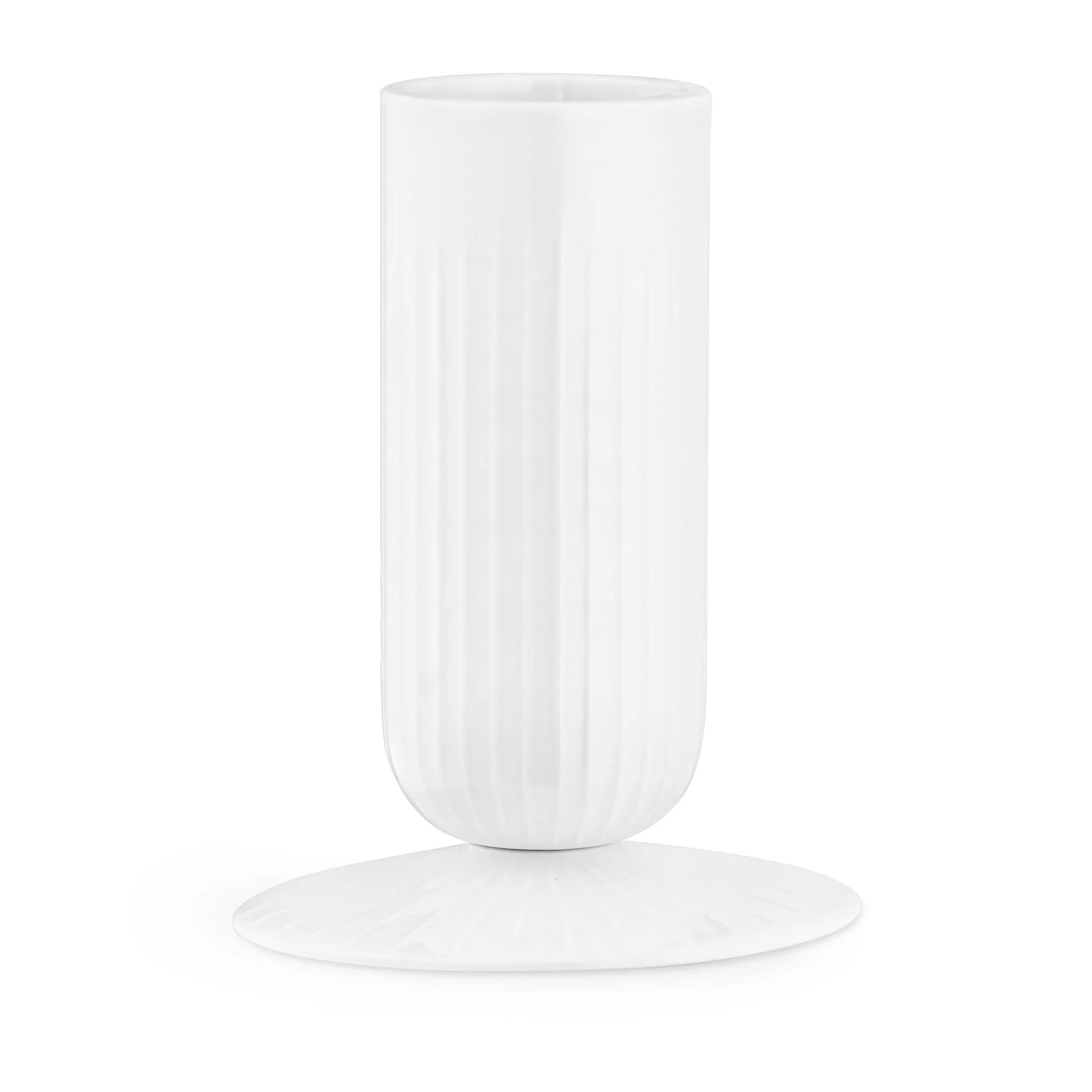 Hammershøi block candle sticks 14.5 cm, White Kähler
