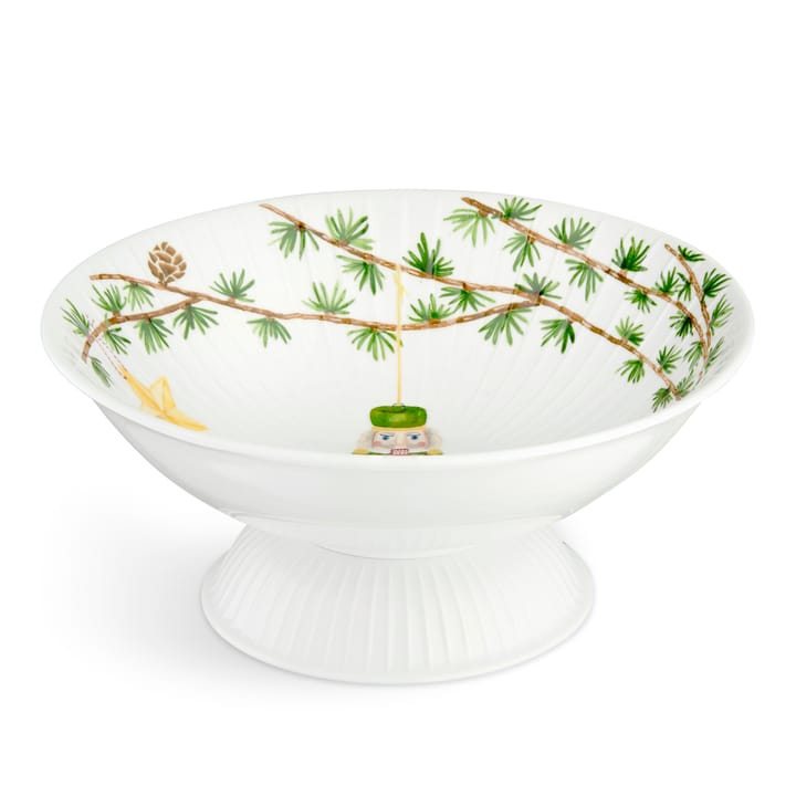 Hammershøi Christmas bowl on foot Ø23 cm, White Kähler