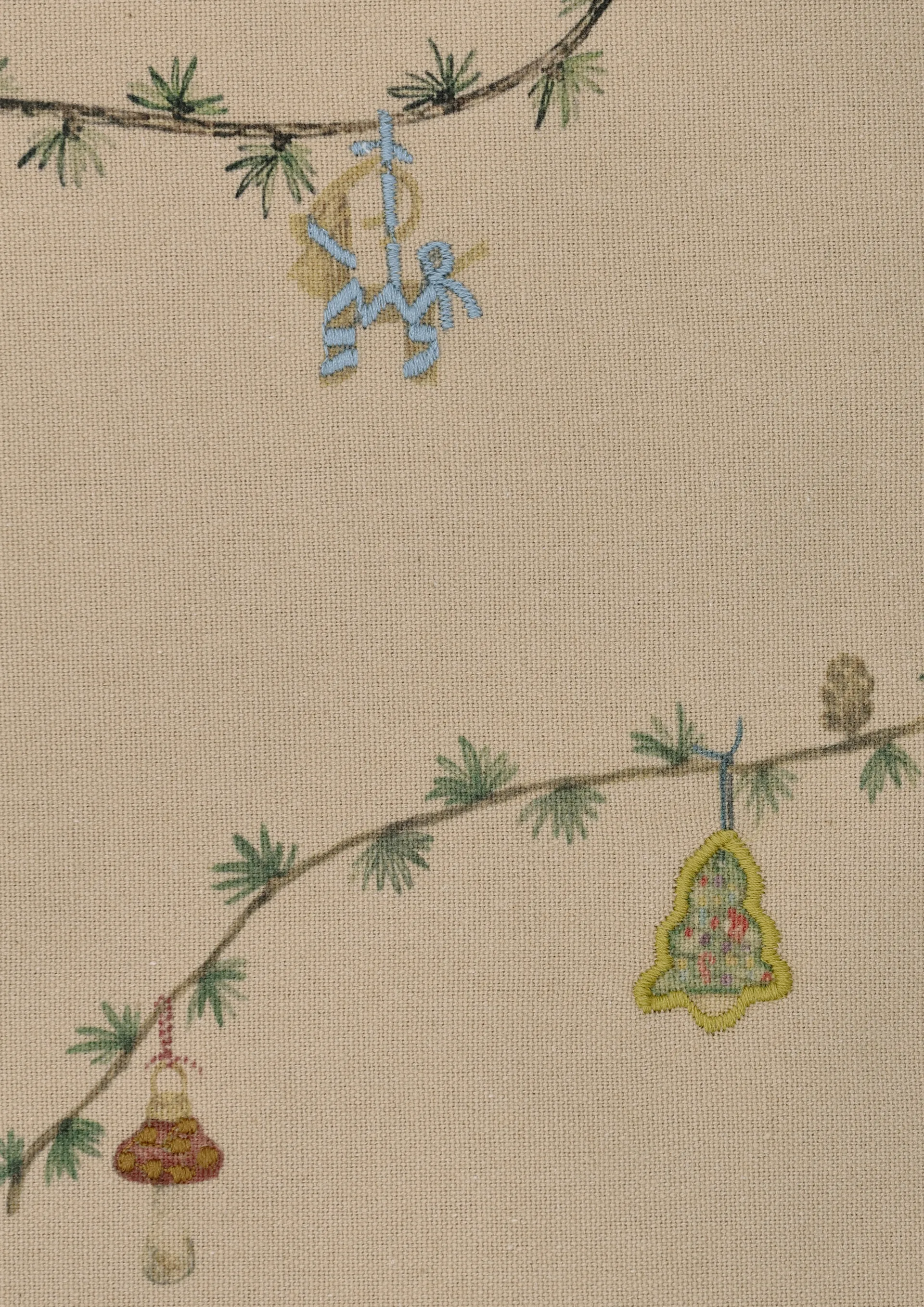 Hammershøi Christmas Tablecloth beige, 150x220 cm Kähler