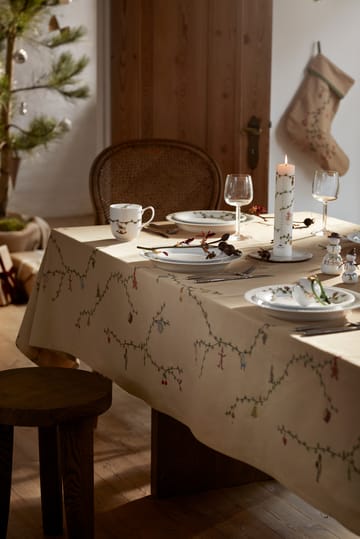 Hammershøi Christmas Tablecloth beige - 150x270 cm - Kähler