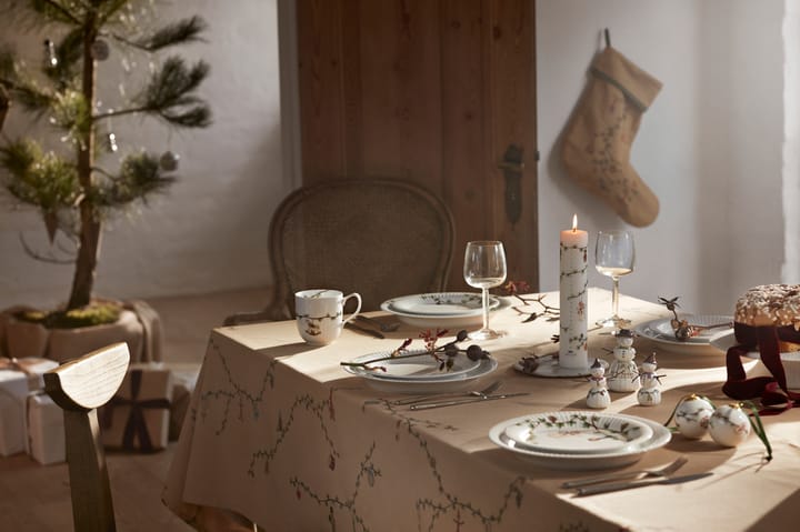 Hammershøi Christmas Tablecloth beige, 150x370 cm Kähler