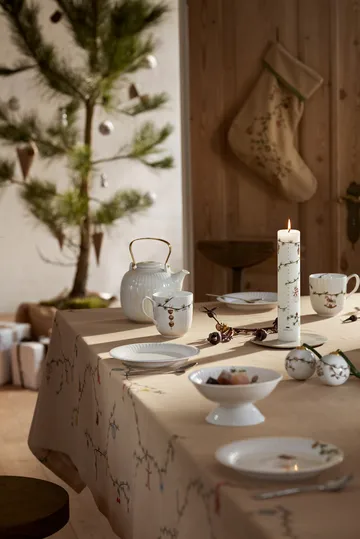 Hammershøi Christmas Tablecloth sand - 150x270 cm - Kähler