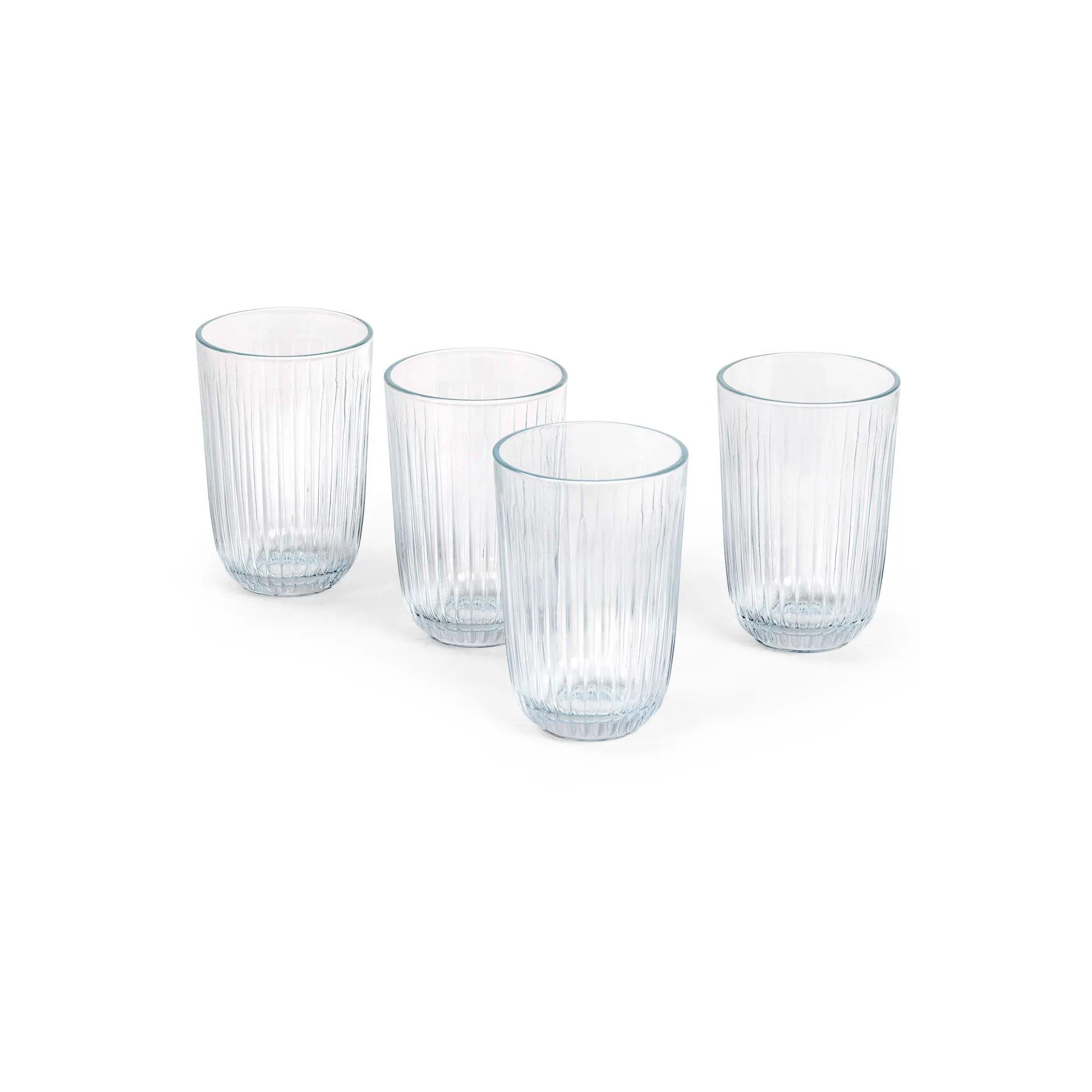 Hammershøi drinking glass 37 cl 4-pack, Clear Kähler