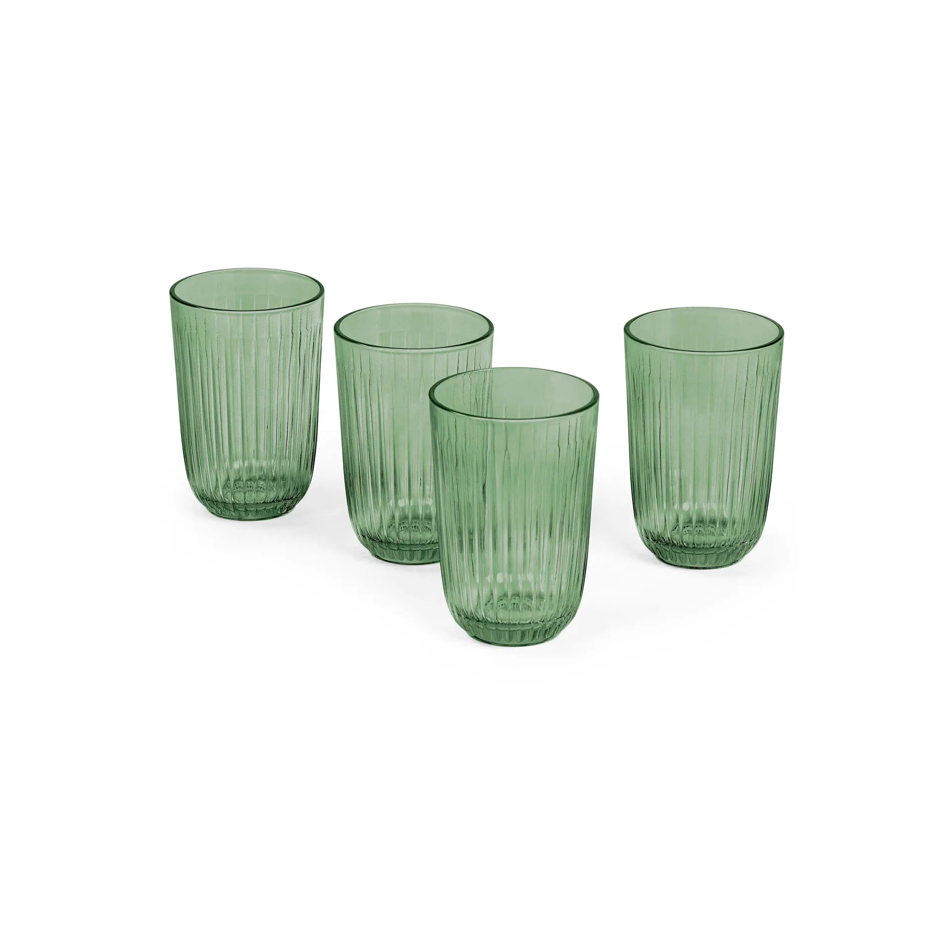 Hammershøi drinking glass 37 cl 4-pack, Green Kähler