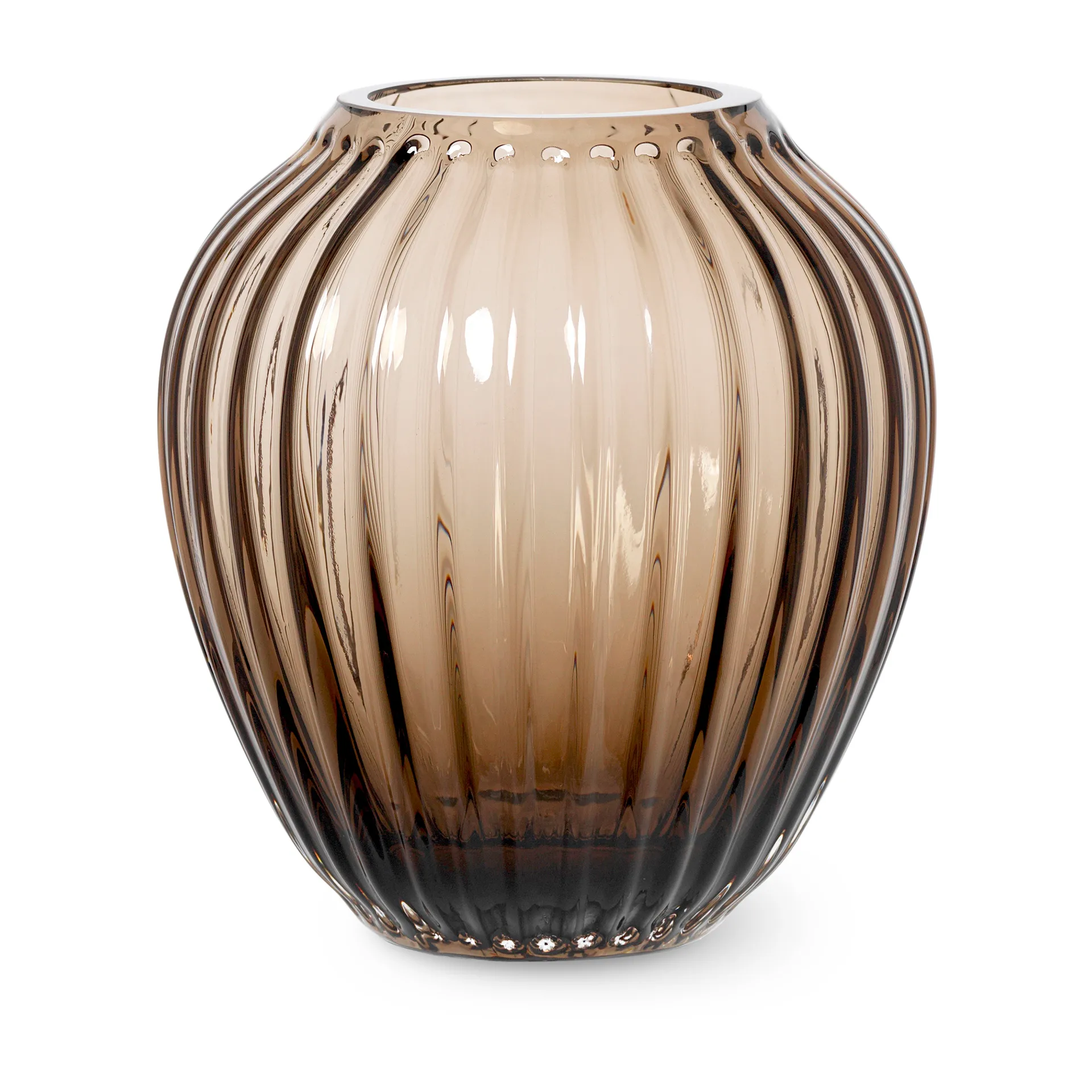 Hammershøi glass vase 14 cm, Walnut Kähler