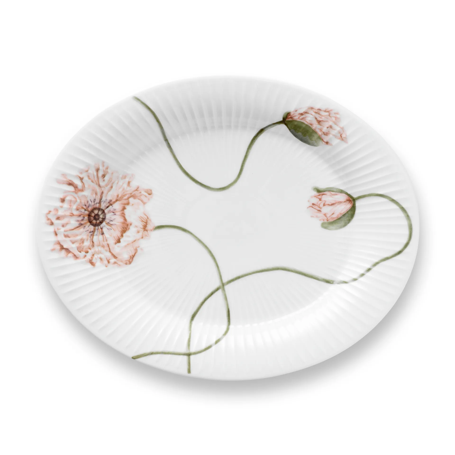 Hammershøi Poppy oval saucer 22.5x28.5 cm, white Kähler