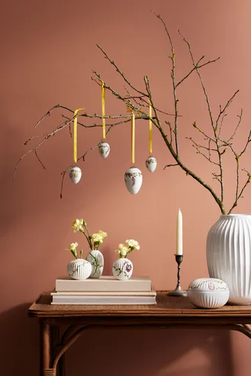 Hammershøi Spring vase miniature 3 pieces - White-decor - Kähler