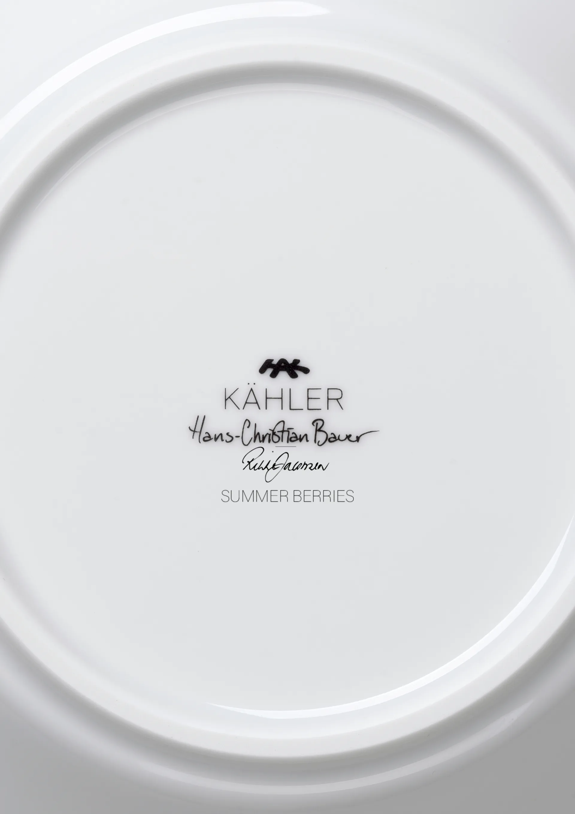 Hammershøi Summer deep plate Ø21 cm, Summer berries Kähler