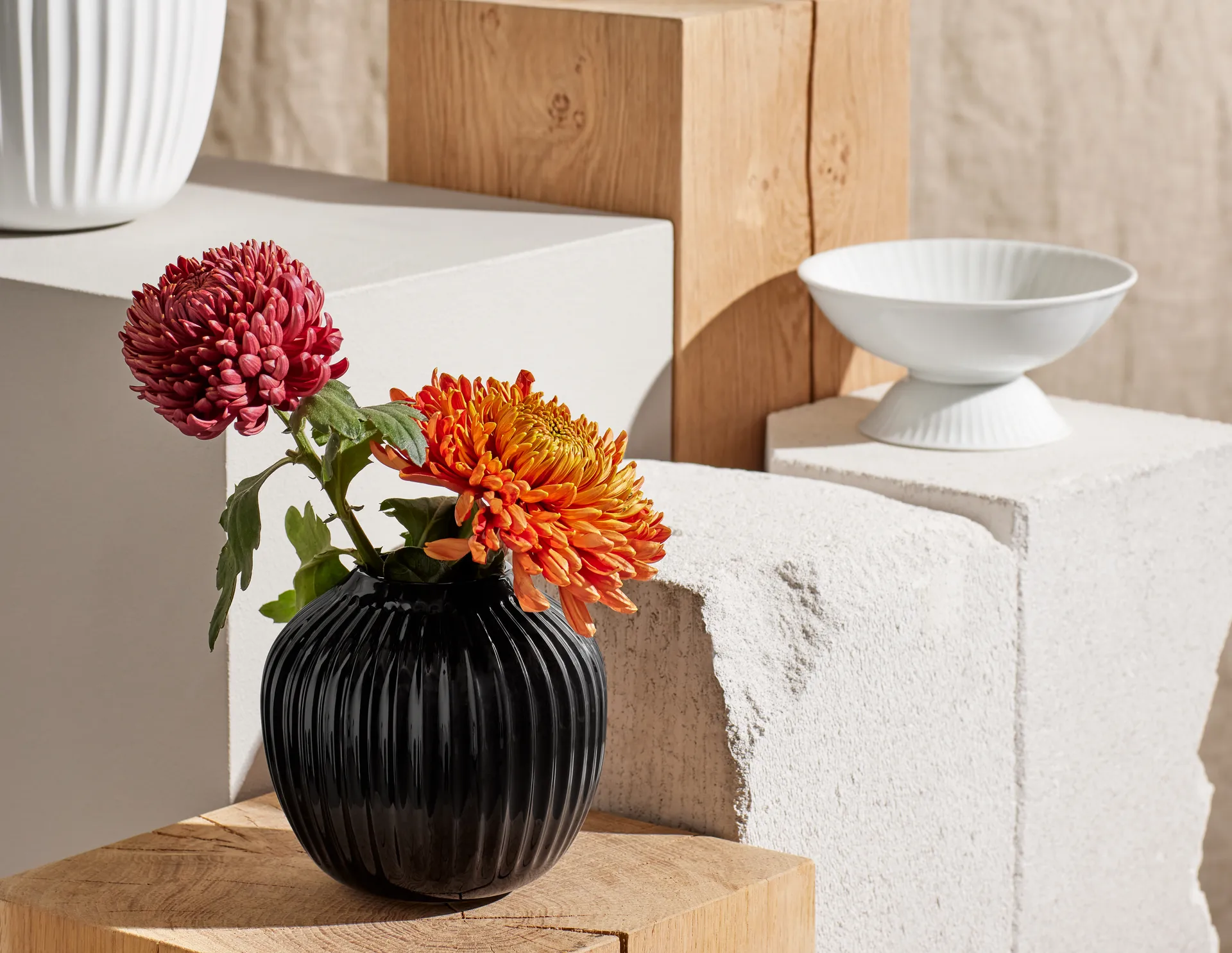 Hammershøi vase, Black, small 13 cm Kähler