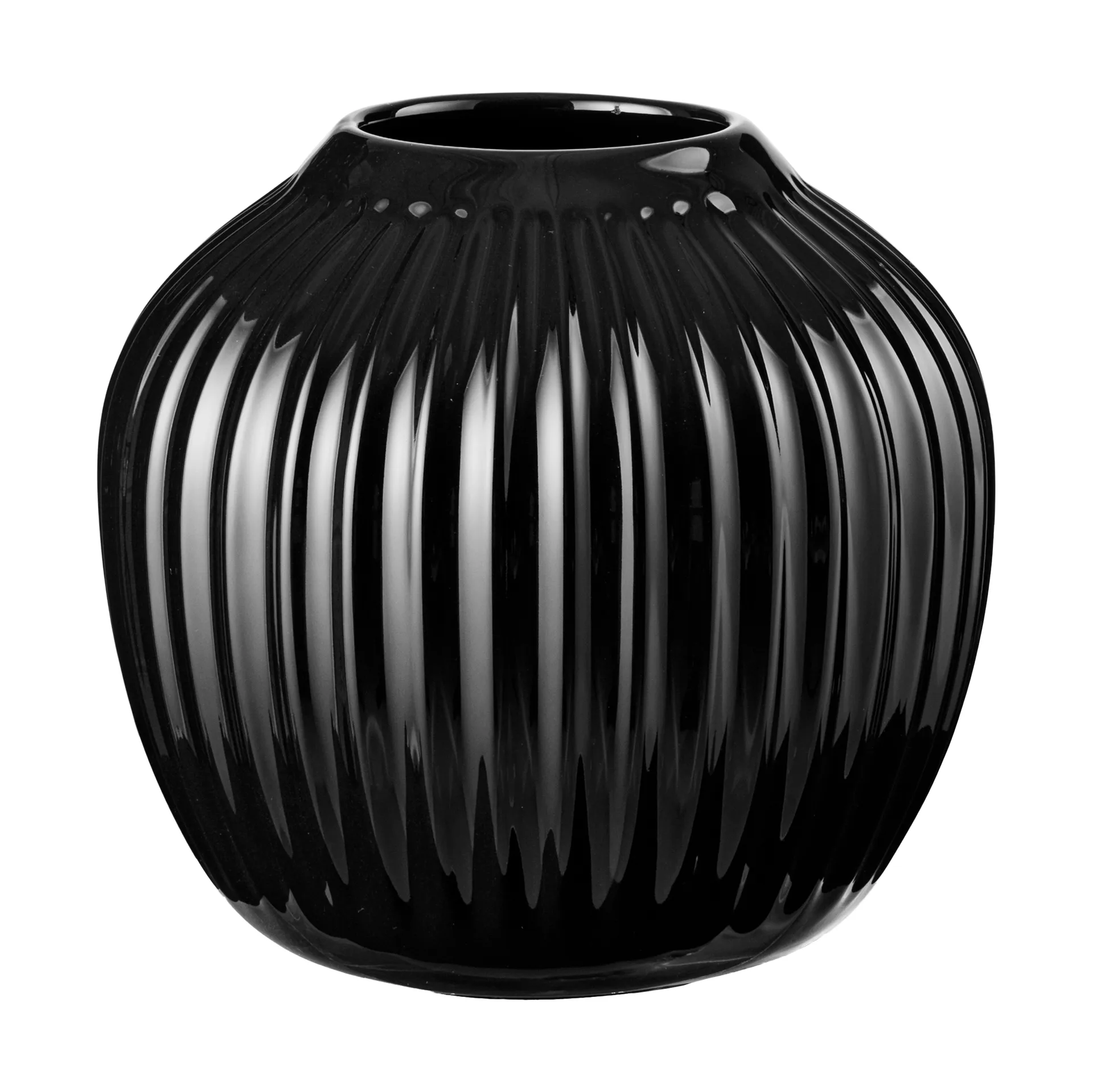Hammershøi vase small, Black Kähler