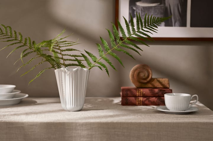 Hammershøi vase unfold 16.5 cm, White Kähler