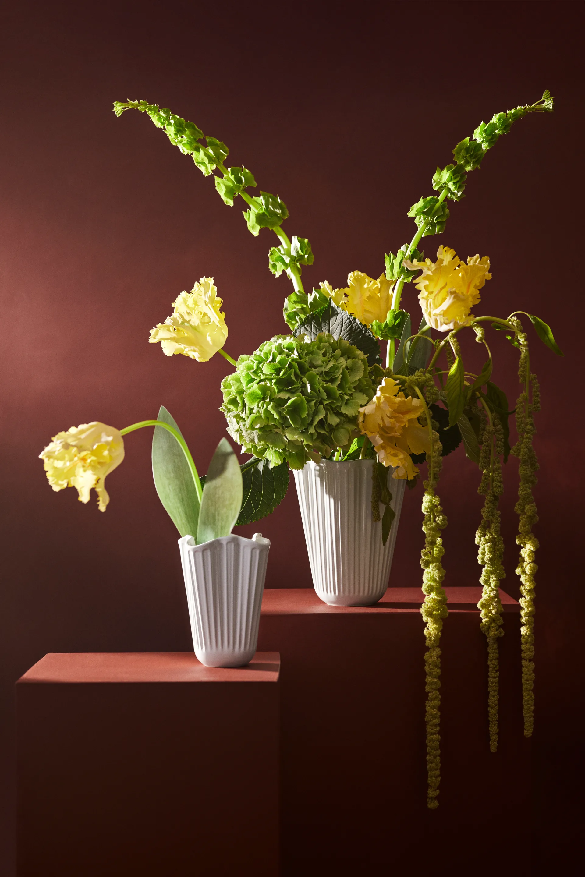 Hammershøi vase unfold, White, 16,5 cm Kähler