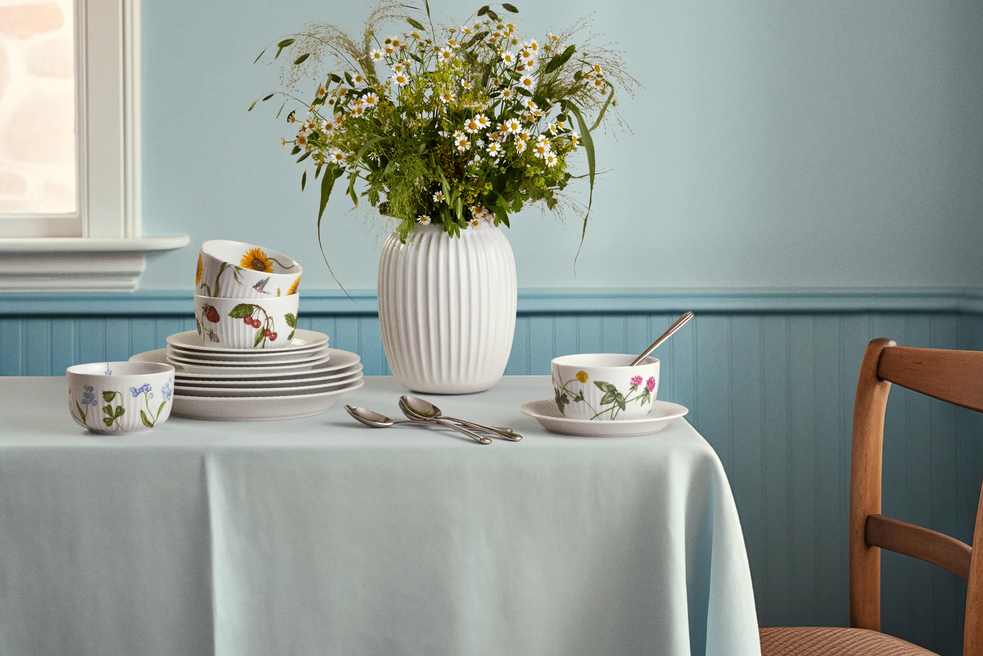 Hammershøi vase, White, medium 21 cm Kähler