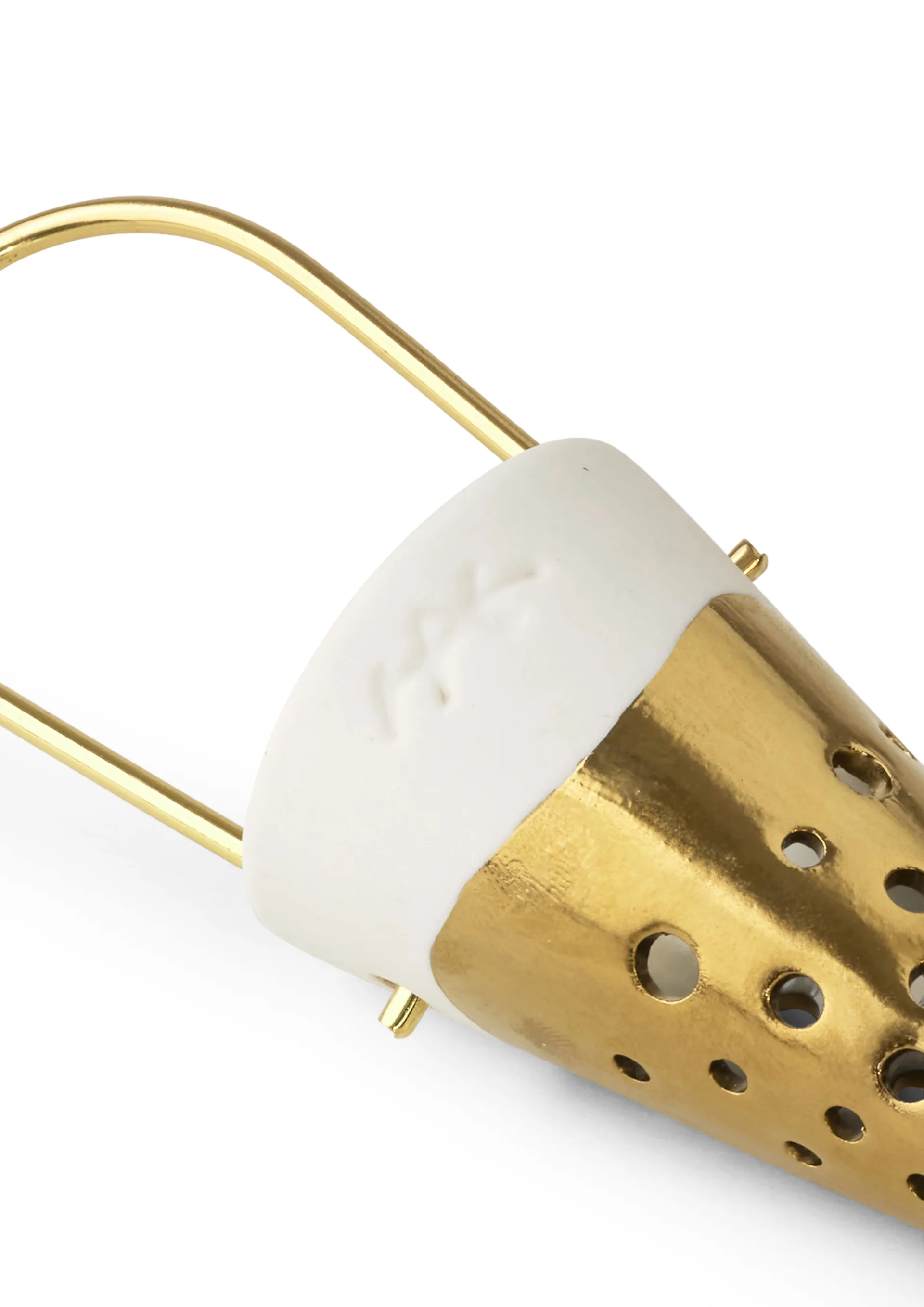 Nobili Christmas decoration 15 cm, Gold-white Kähler