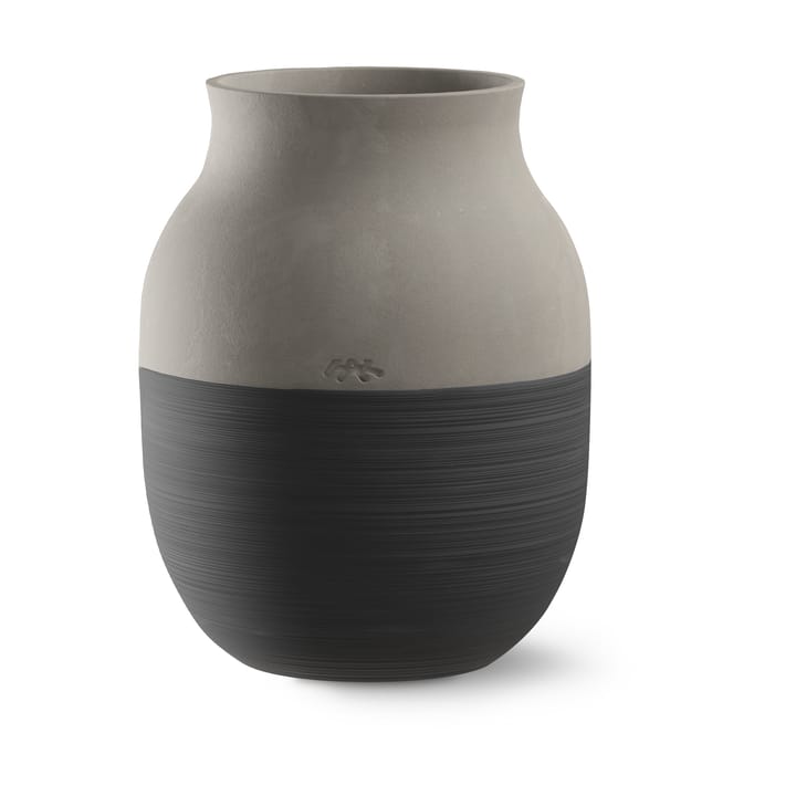 Omaggio Circulare Vase H20 cm, Anthracite grey Kähler
