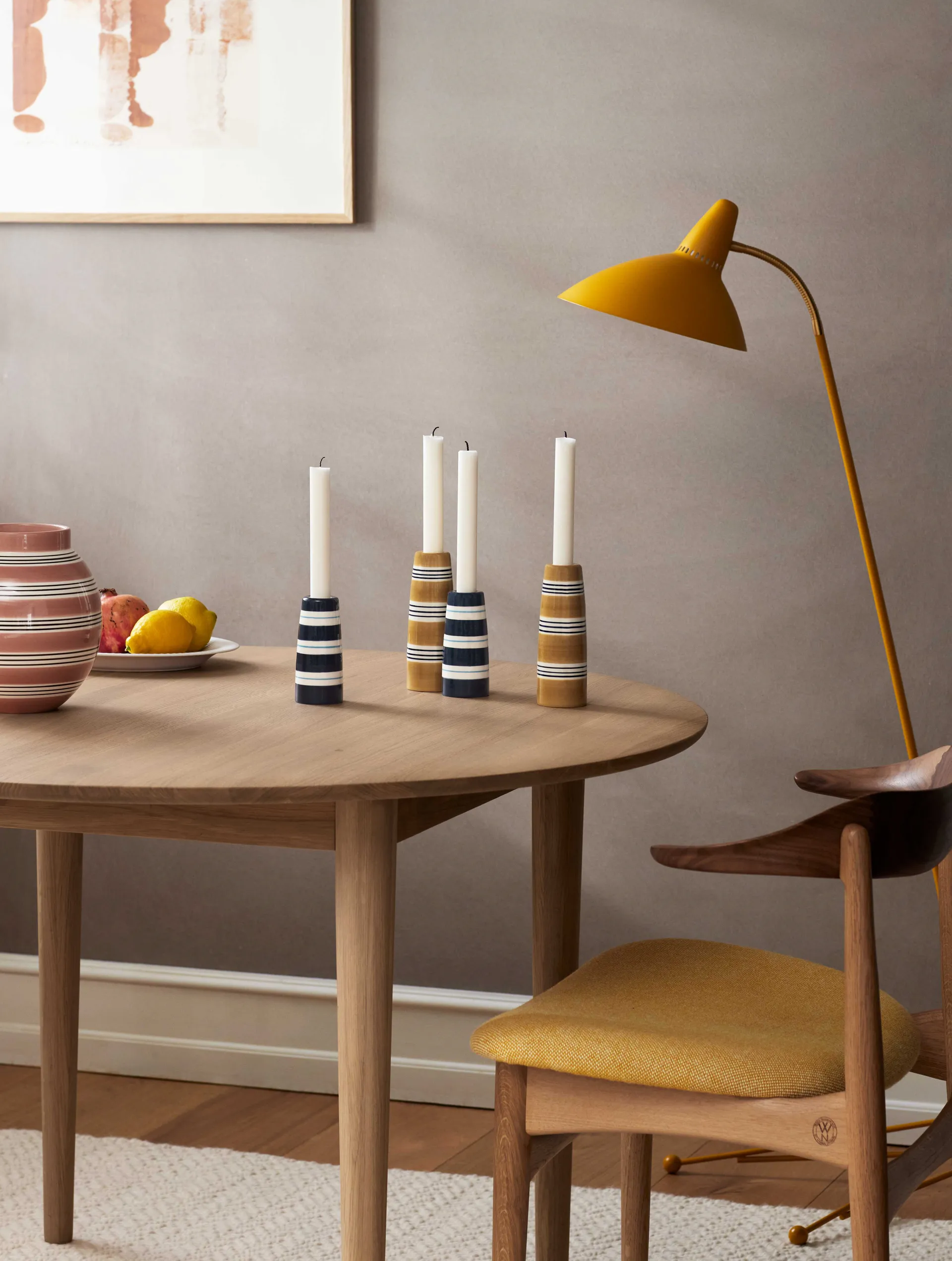 Omaggio Nuovo candle holder 16 cm, Ochre Kähler