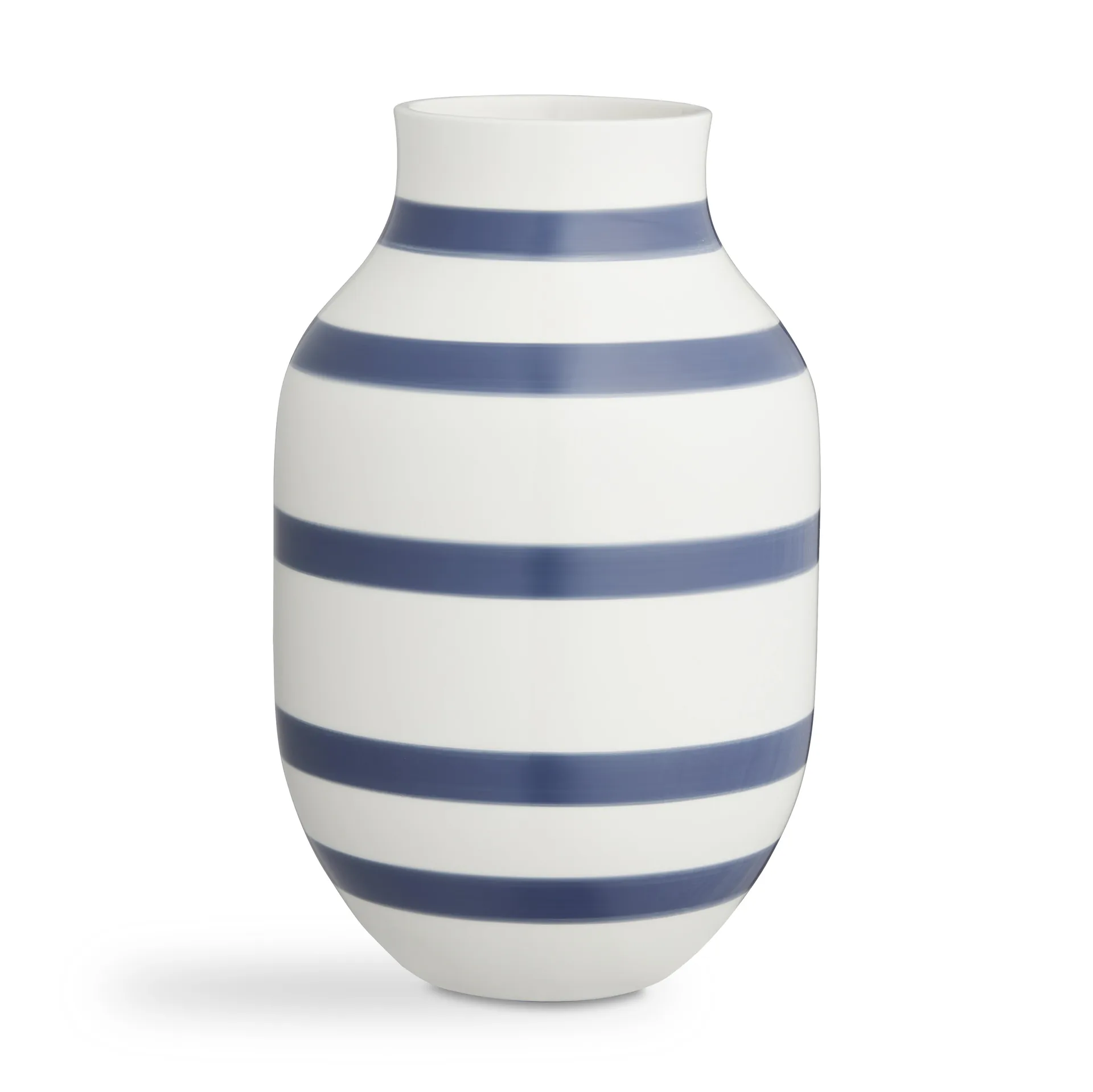 Omaggio vase large, steel blue Kähler