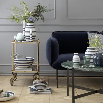 Omaggio vase large - steel blue - Kähler