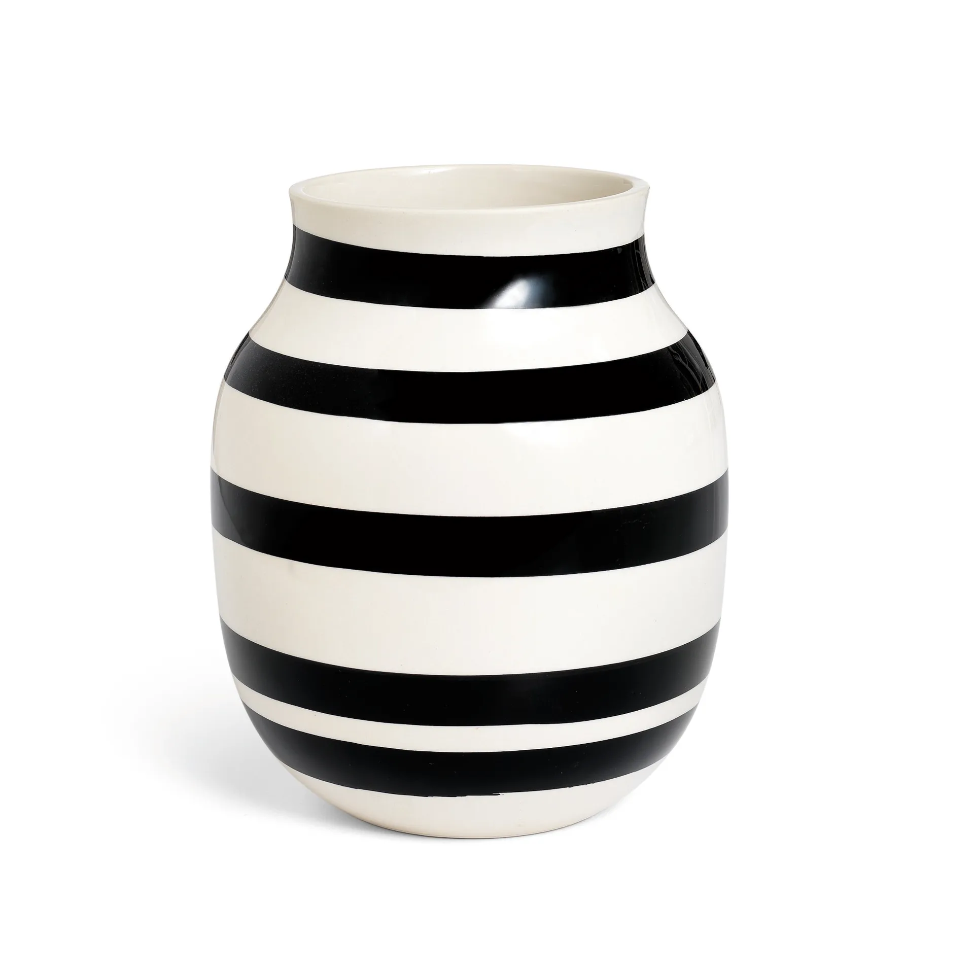 Omaggio vase medium, black Kähler