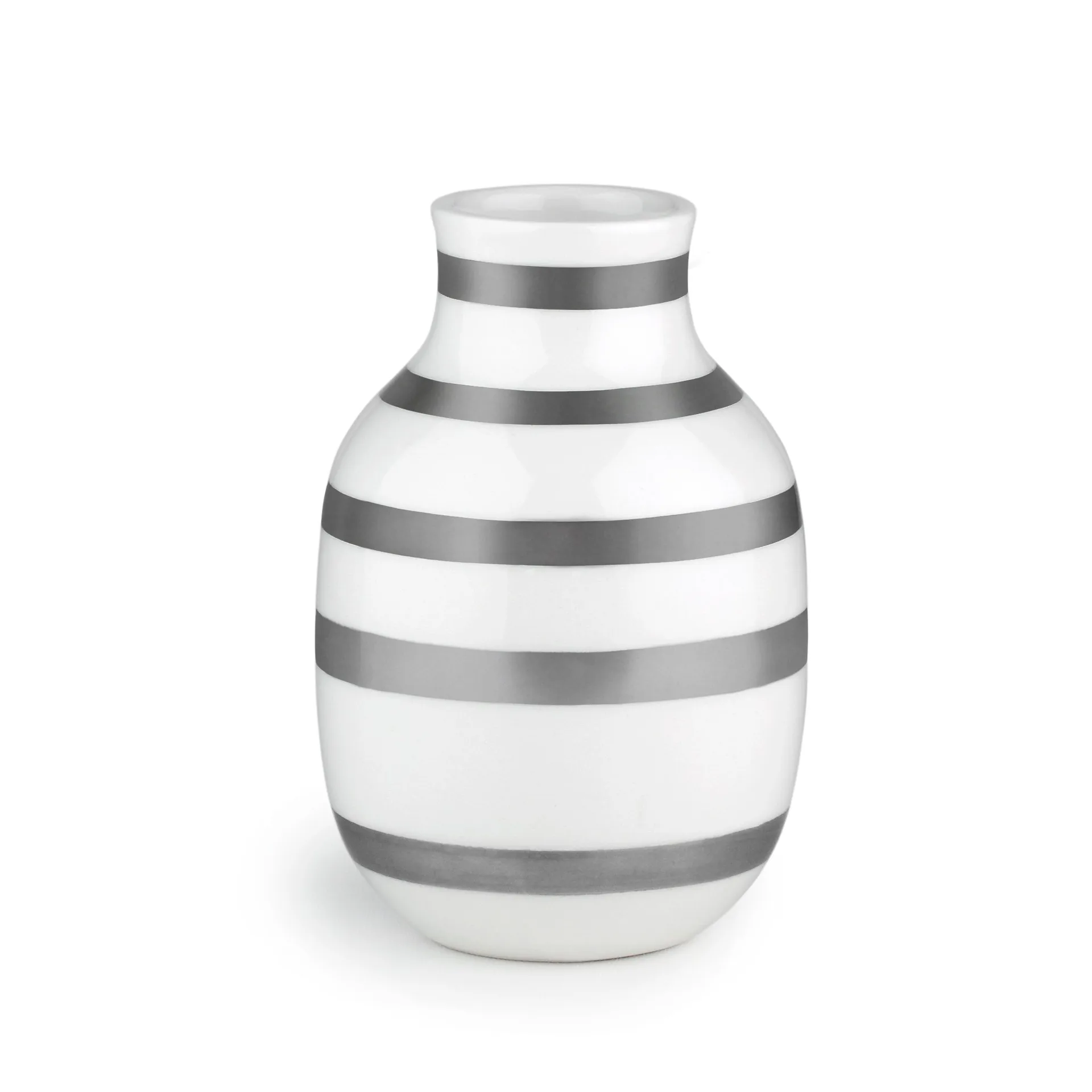 Omaggio vase silver, small Kähler