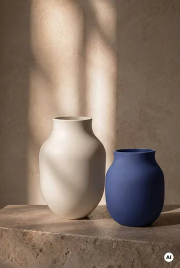 Studio Omaggio vase - Blue, 20 cm - Kähler