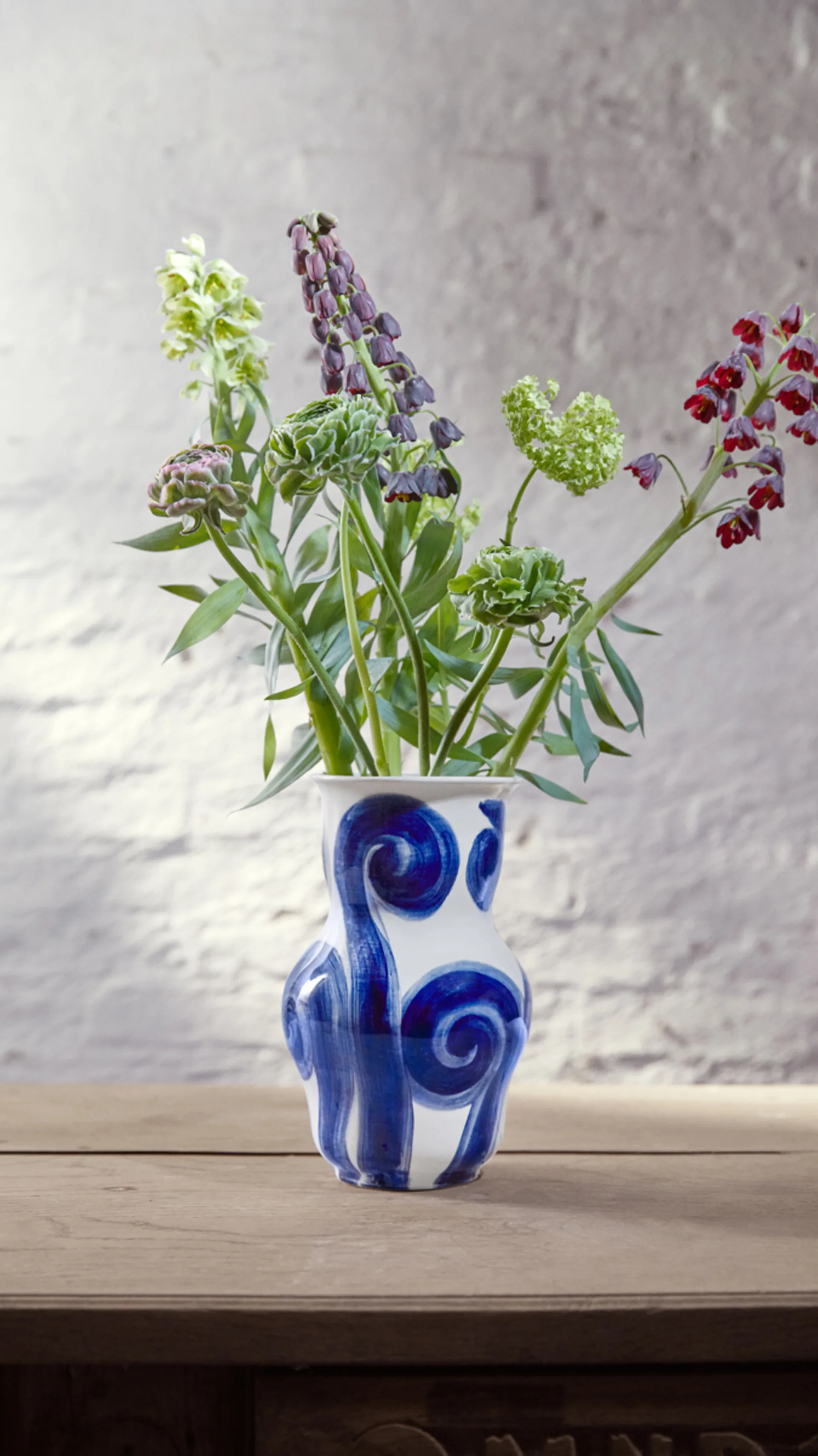 Tulle vase 22.5 cm, Blue Kähler