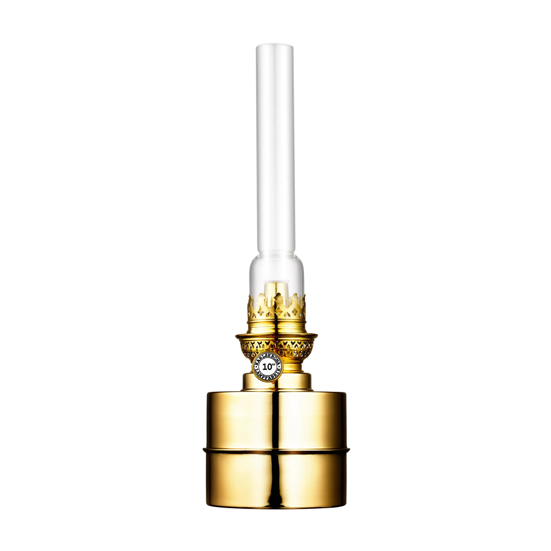 Flaggskär paraffin lamp, brass Karlskrona Lampfabrik