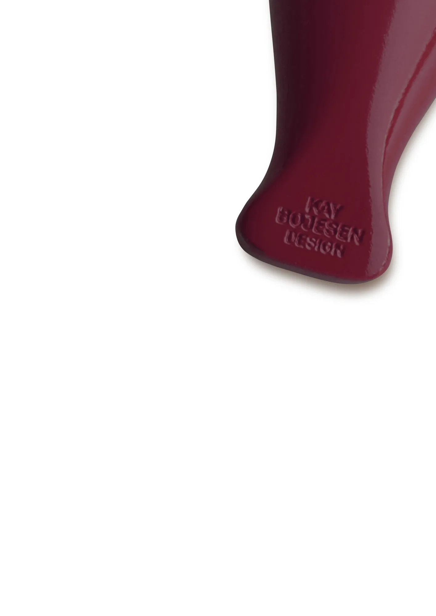 Kaj Bojesen bird keyring, Bordeaux, natural leather Kay Bojesen Denmark