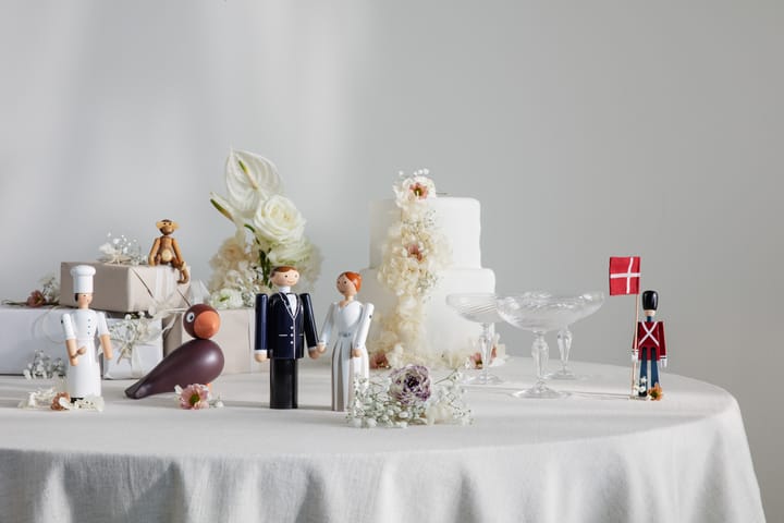 Kay Bojesen groom, Blue-black and white, 18 cm Kay Bojesen Denmark