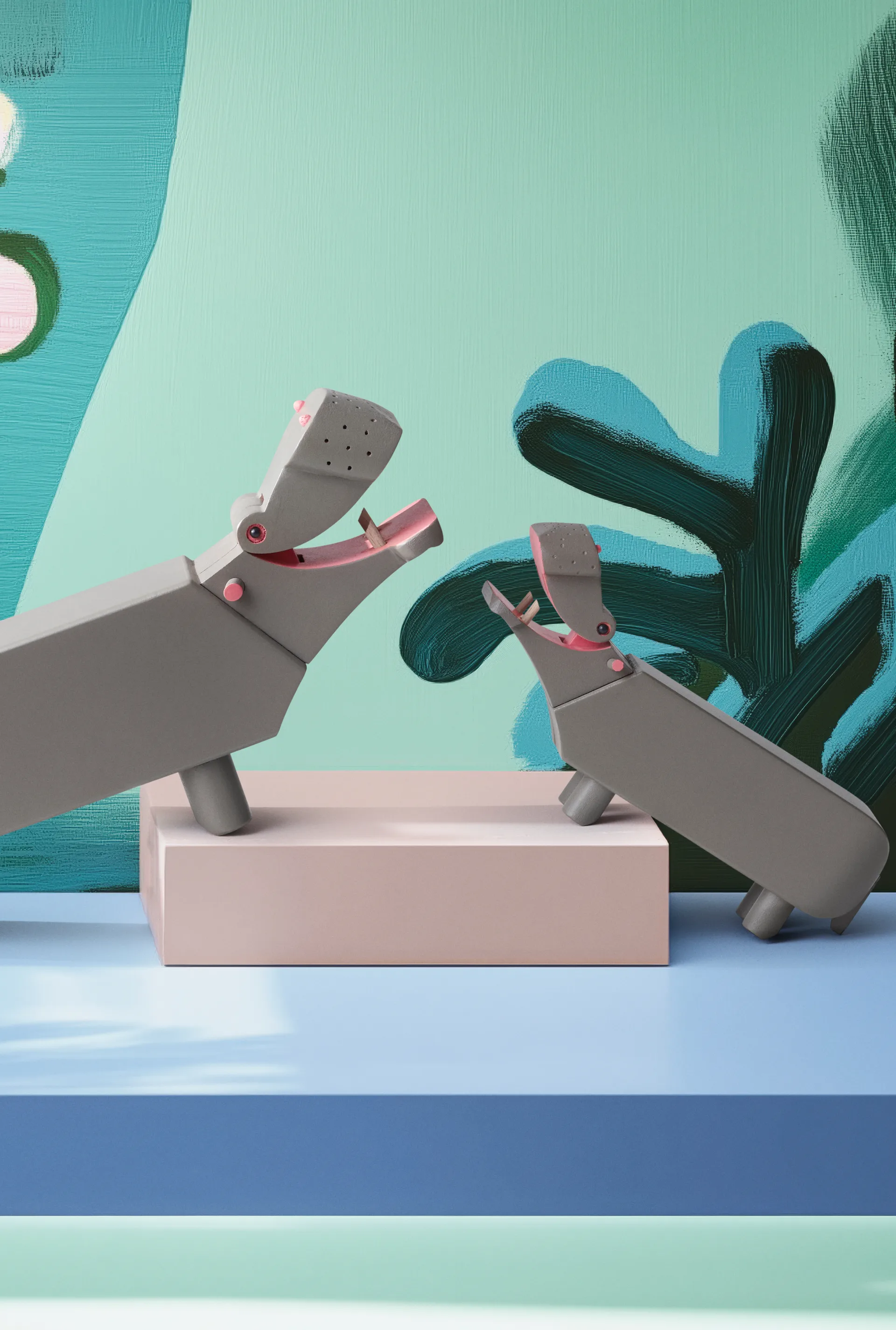 Kay Bojesen hippopotamus liliput, Grey Kay Bojesen Denmark