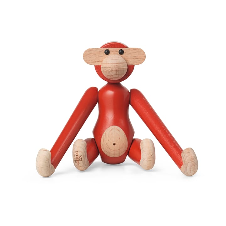 Kay Bojesen mini vintage monkey, Red Kay Bojesen Denmark