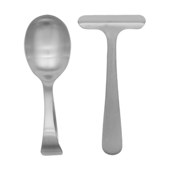 Grand Prix children's cutlery and haklapp 3 pieces, Matte steel Kay Bojesen
