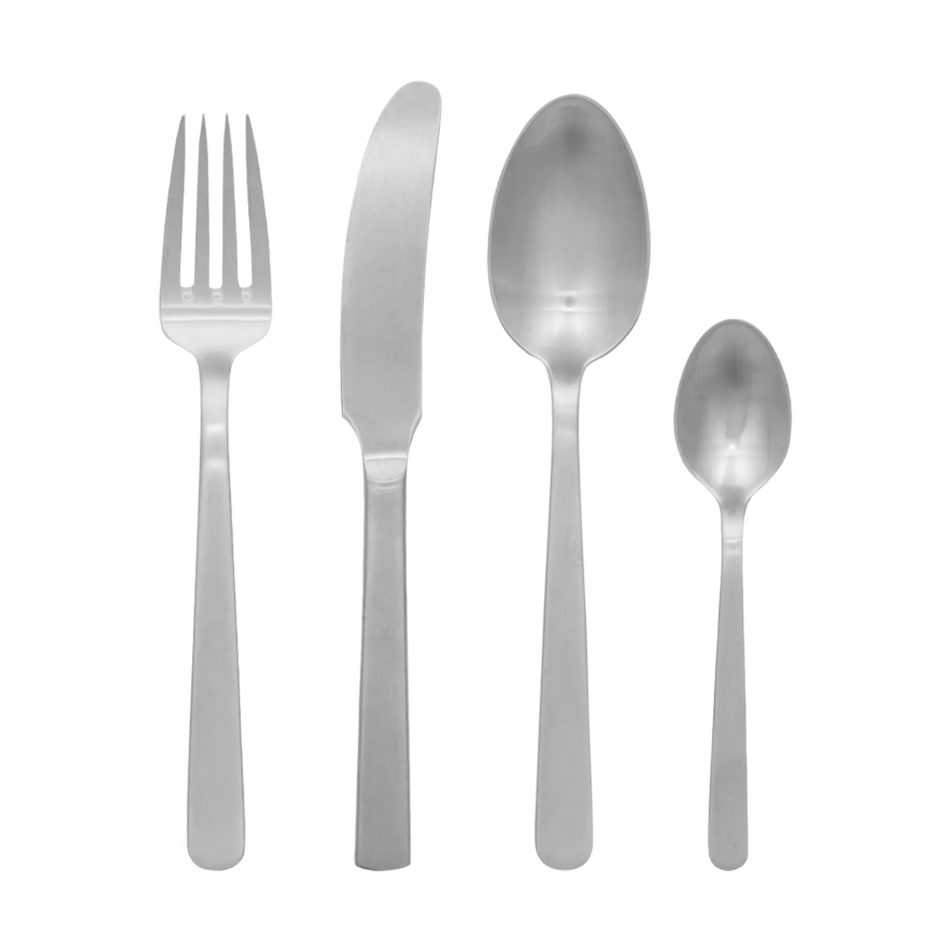 Grand Prix cutlery 16 pieces, Matte steel Kay Bojesen