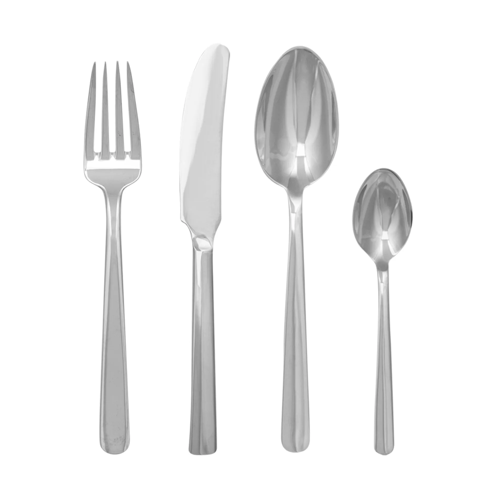 Grand Prix cutlery 4 pieces, Polished steel Kay Bojesen