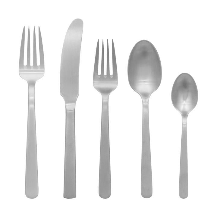 Grand Prix cutlery 5 pieces, Matte steel Kay Bojesen