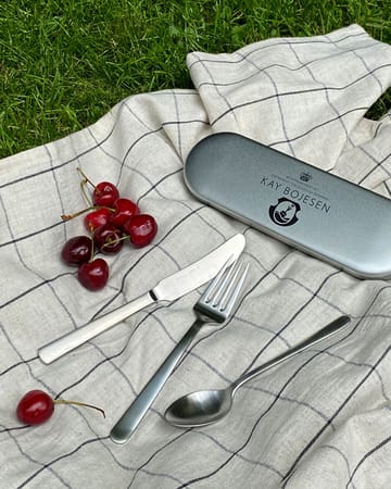 Grand Prix cutlery travel kit 3 pieces - Polished steel - Kay Bojesen