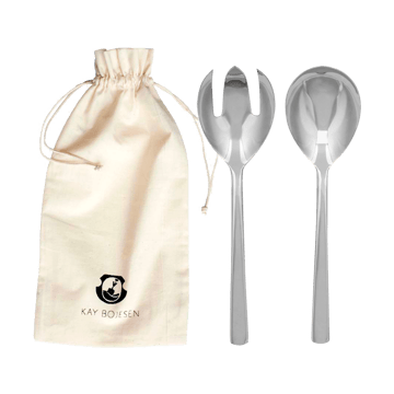 Grand Prix salad cutlery 18.5 cm 2 pieces - Polished steel - Kay Bojesen
