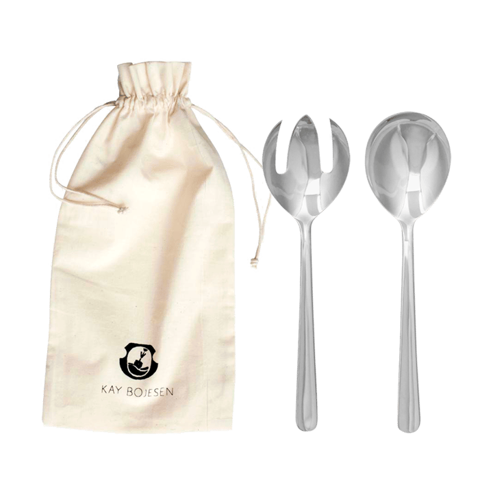 Grand Prix salad cutlery 23.5 cm 2 pieces, Polished steel Kay Bojesen