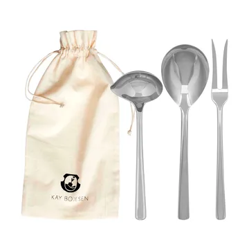 Grand Prix servering set 3 pieces - Polished steel - Kay Bojesen