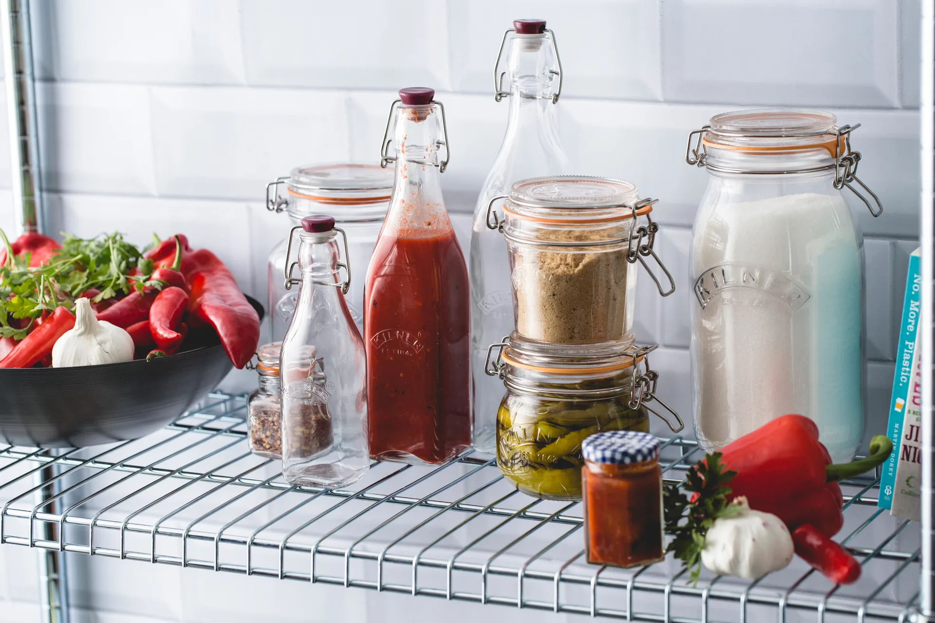 Kilner bottle with swing top, Clear, 1 L Kilner