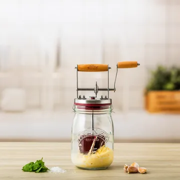 Kilner butter churn - Clear-red, 1 L - Kilner