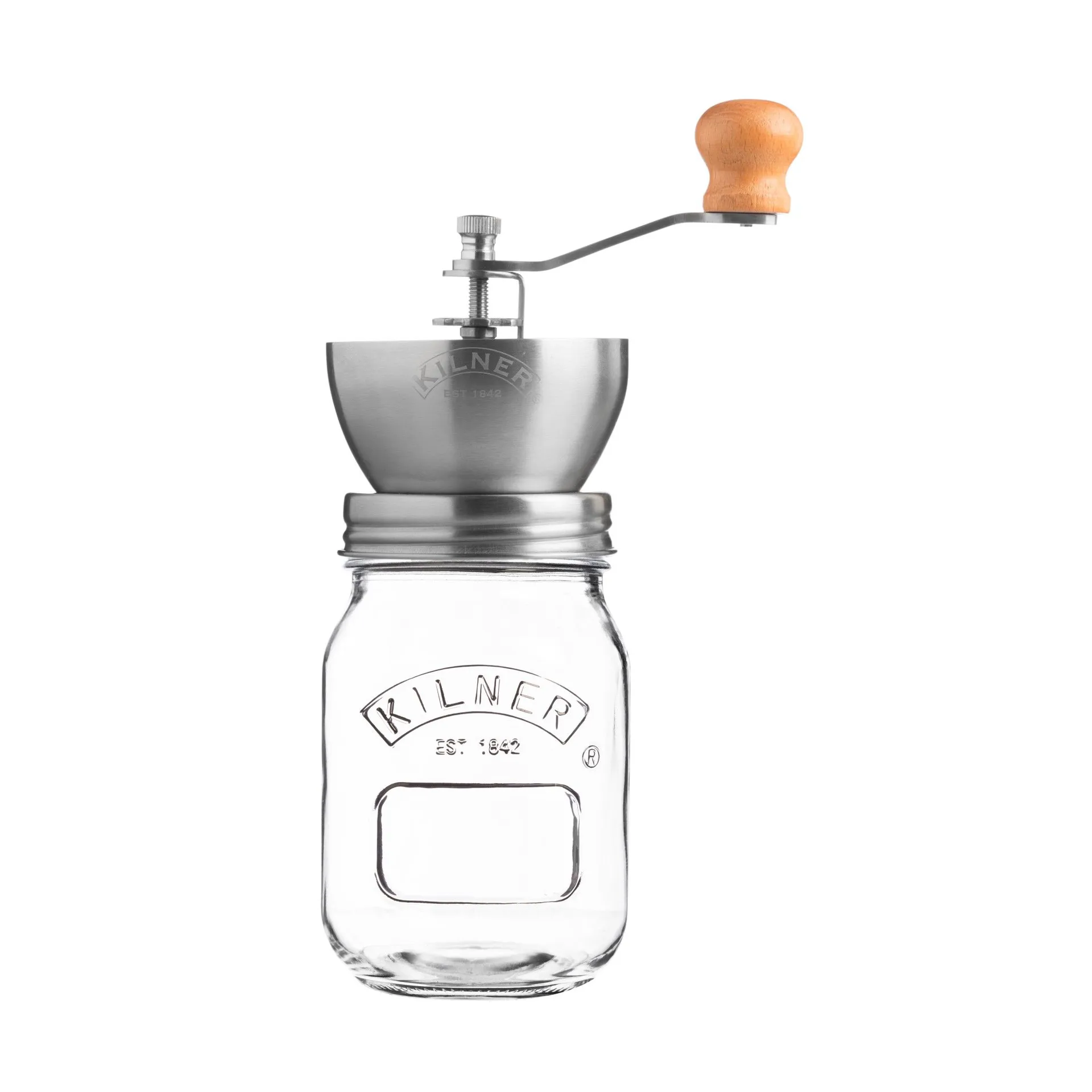 Kilner coffee grinder, Clear-stainless steel, 0.5 L Kilner