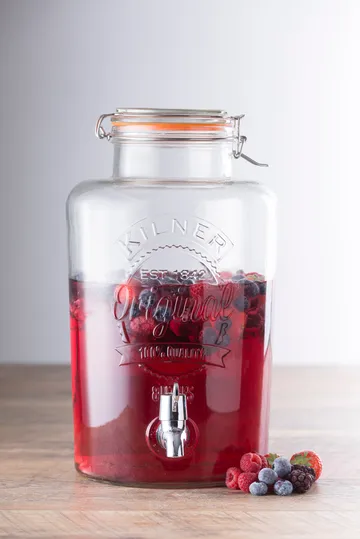 Kilner drinks dispenser with tap - Clear-stainless steel, 8 L - Kilner