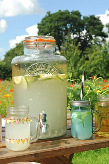 Kilner drinks dispenser with tap - Clear-stainless steel, 8 L - Kilner
