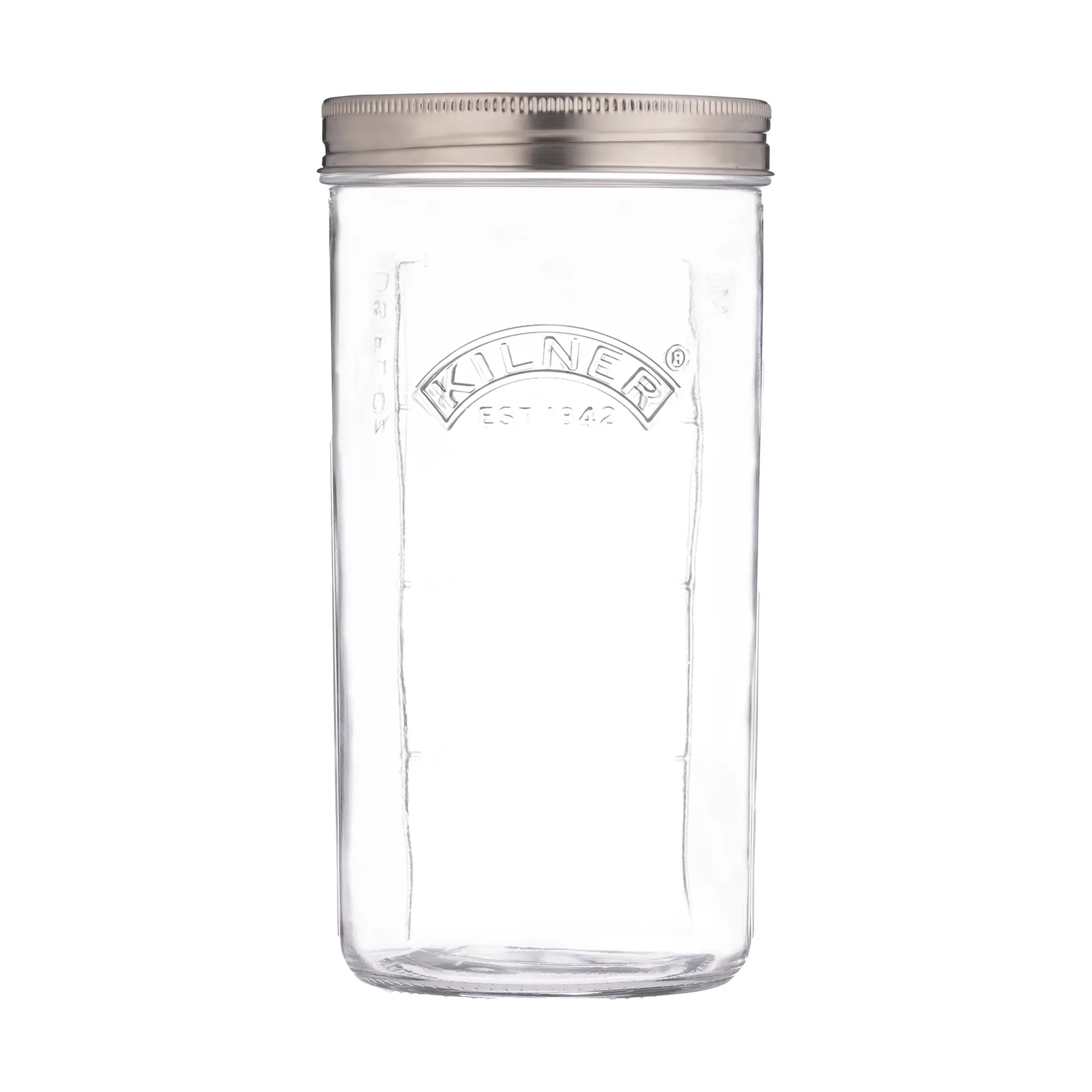 Kilner fermentation set, Clear-stainless steel, 1 L Kilner