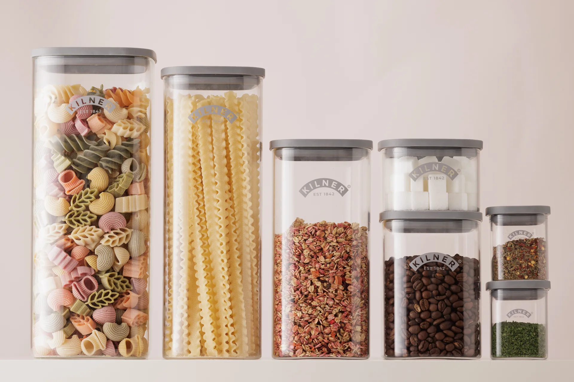 Kilner FRESH spice jar square, Clear-grey, 160 ml Kilner