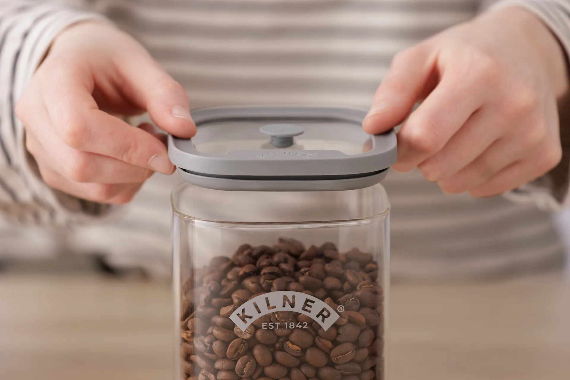 Kilner FRESH storage jar, Clear gray, 3.5 L Kilner