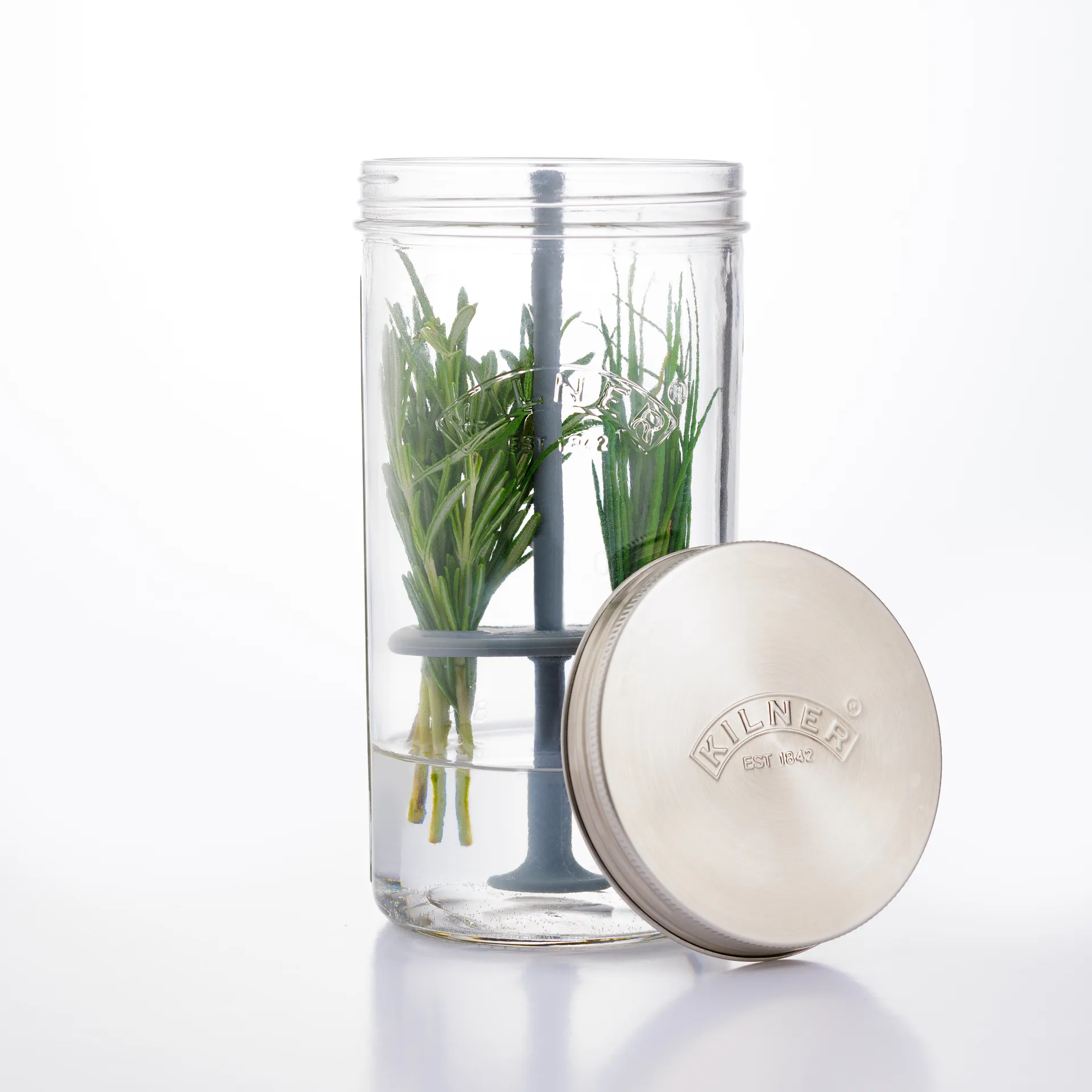Kilner herb storage, Clear Kilner